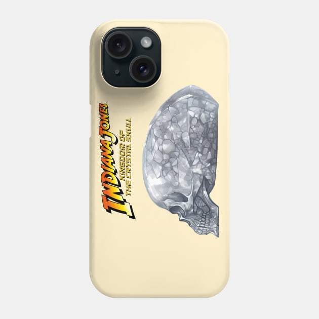 Crystal Skull Phone Case by Buff Geeks Art