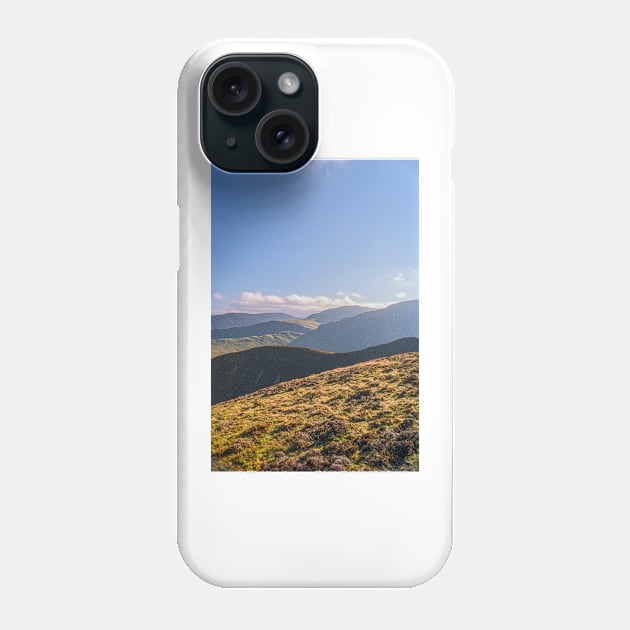 Hill After Hill, Cumbria Phone Case by BrianPShaw