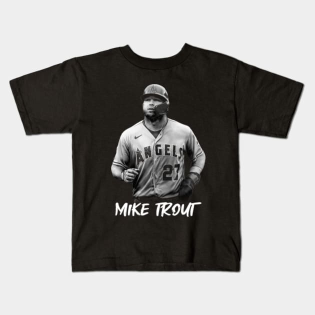  Mike Trout Los Angeles Angels MLB Kids 4-7 White Home