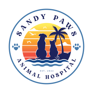 Sandy Paws Animal Hospital (White Background) T-Shirt