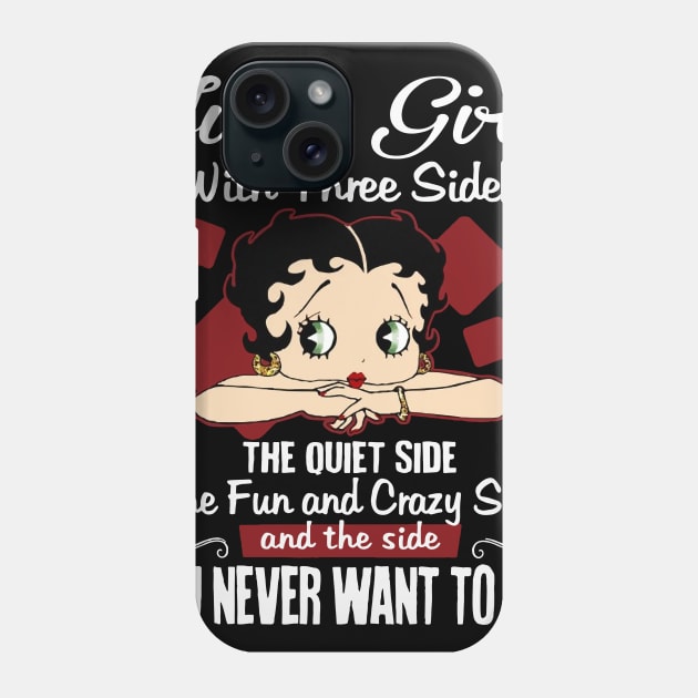 June Girl With Three Sides The Quiet Side Birthday Gifts Phone Case by HomerNewbergereq