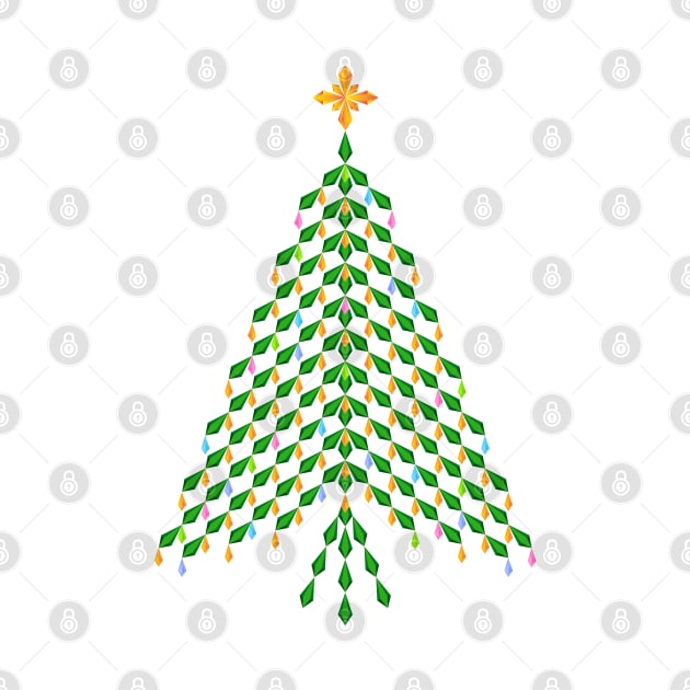 Elegant crystal Christmas Tree design by kindsouldesign