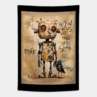 Robot and Crow What We Seem Tapestry