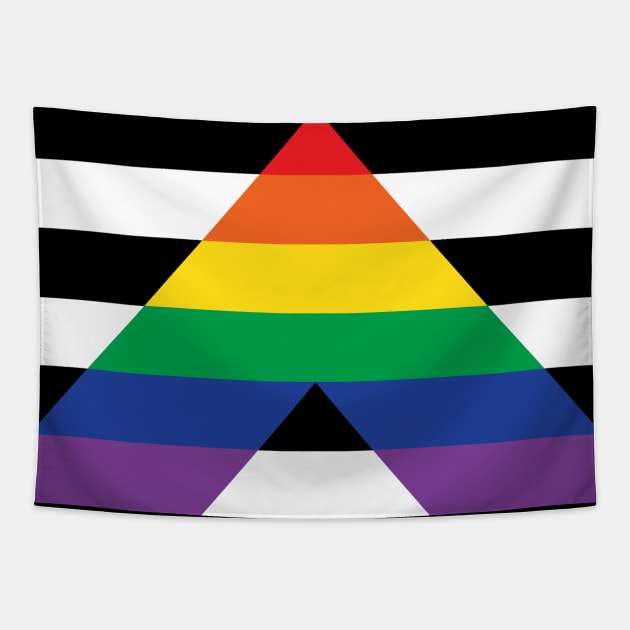 Straight Ally Pride Tapestry by littleSamantics