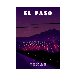 El Paso, Texas, USA.Retro travel poster T-Shirt