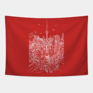 Toronto (white line) Tapestry