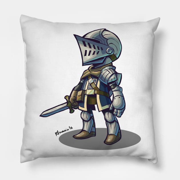 Chibi Elite Knight Pillow by Novanim