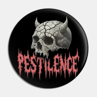 Skull Art Design Pestilence Pin