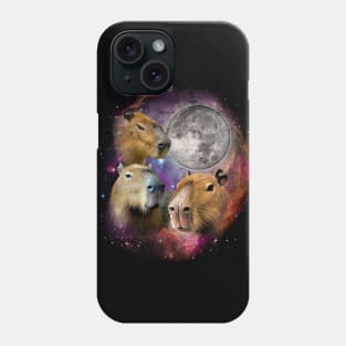 Capybara Moon Phone Case