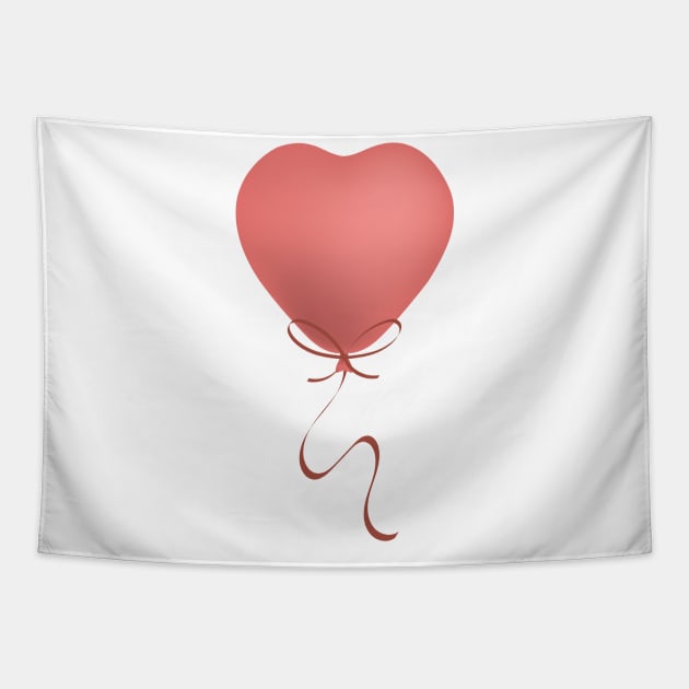 Heart Balloon Tapestry by SWON Design