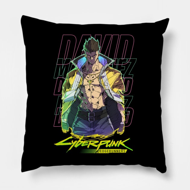 Cyberpunk Edgerunners David Pillow by KokkaiBlack