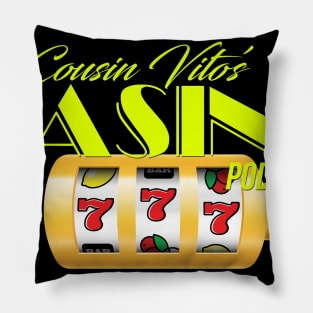 Cousin Vito's Casino Slots Logo shirt Pillow