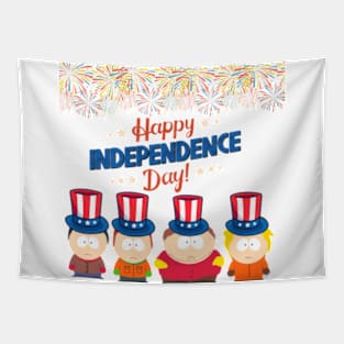 "South Park Salutes: Happy Independence Day" Fan Tee Tapestry