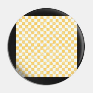 Buttery yellow watercolor checker pattern Pin
