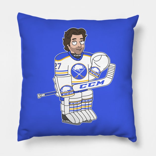 Levi, the Buffalo Guy Pillow by Carl Cordes