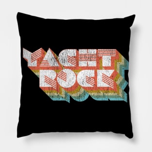 Vintage Fade Yacht Rock Party Boat Drinking graphic Pillow