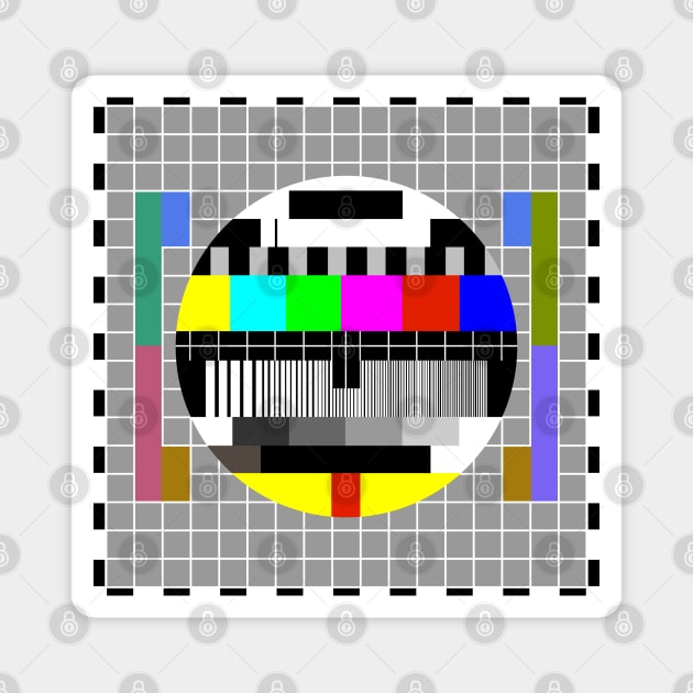 Test card grid Magnet by t335