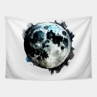 Moon Watercolor Tapestry