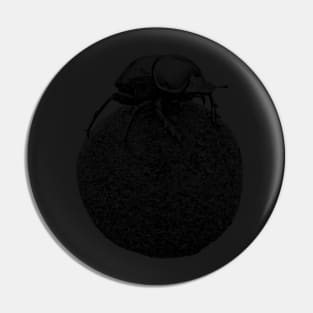 Dung Beetle on Dung Ball African Wildlife Pin