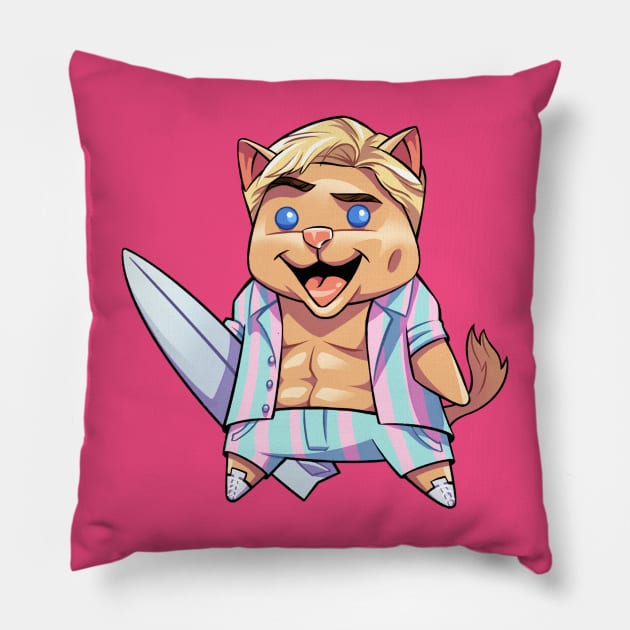 Ken PopCat Pillow by theninjabot