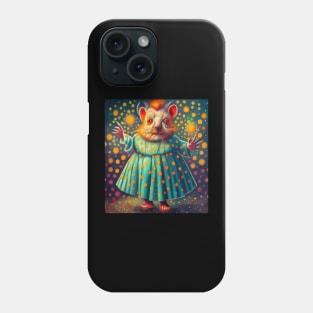 old groundhog in a dress Phone Case