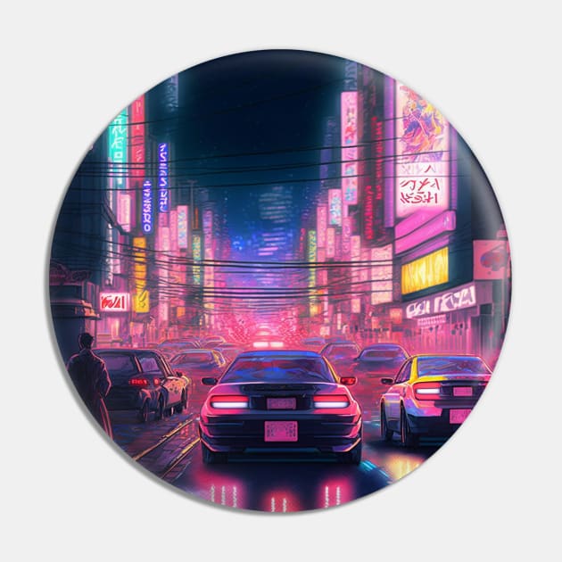 Streets of Neo Tokyo Pin by Deias Designs