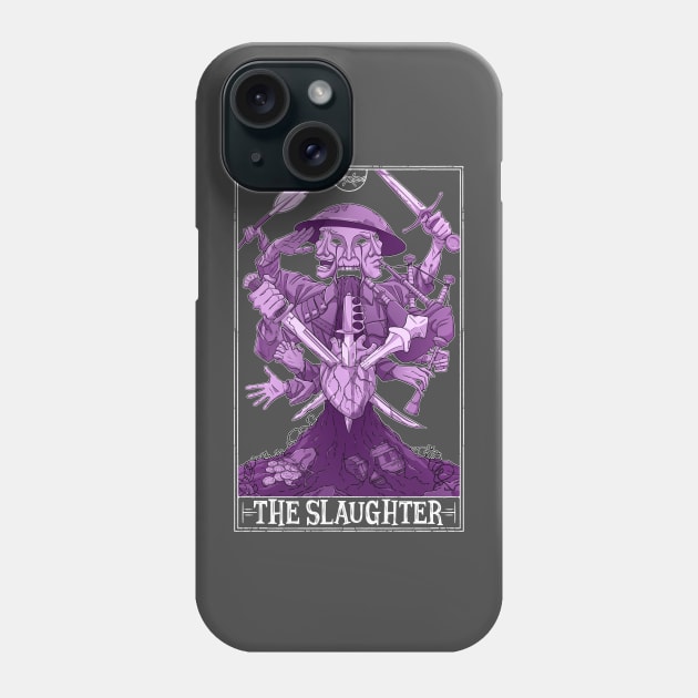 The Slaughter Tarotesque (dark) Phone Case by Rusty Quill