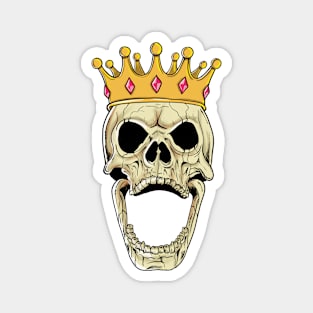 King Skull Laugh Magnet