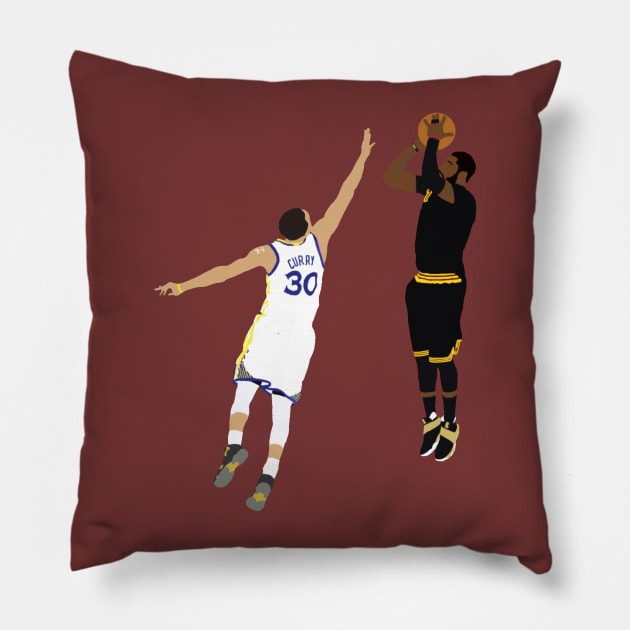 Kyrie Irving Shot Over Stephen Curry Pillow by rattraptees