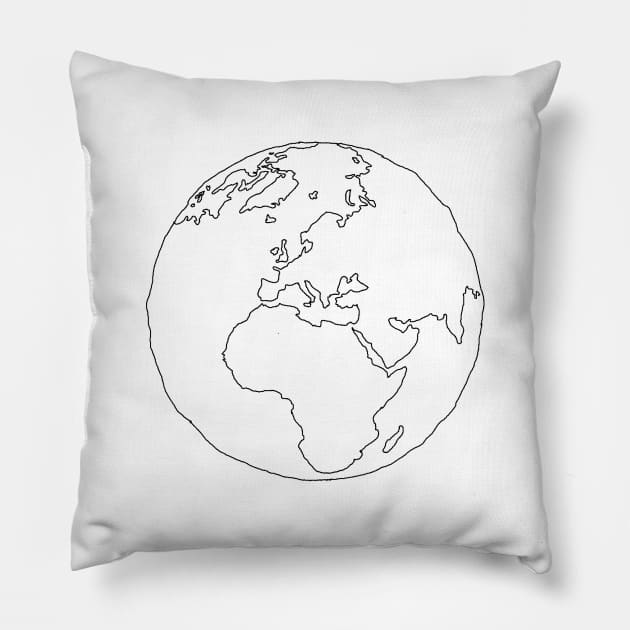 Planet Earth Pillow by mareescatharsis