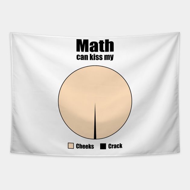 Math Can Kiss My Pie Chart Tapestry by shirtonaut