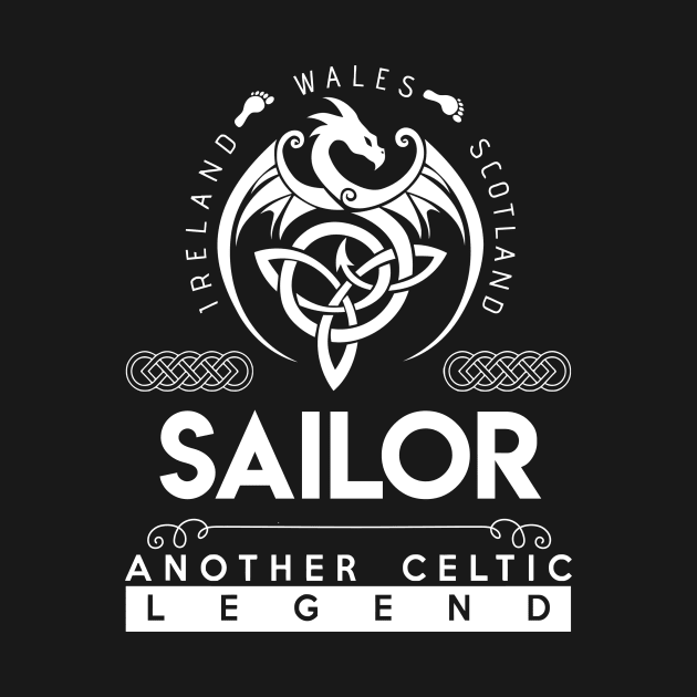 Sailor Name T Shirt - Another Celtic Legend Sailor Dragon Gift Item by harpermargy8920