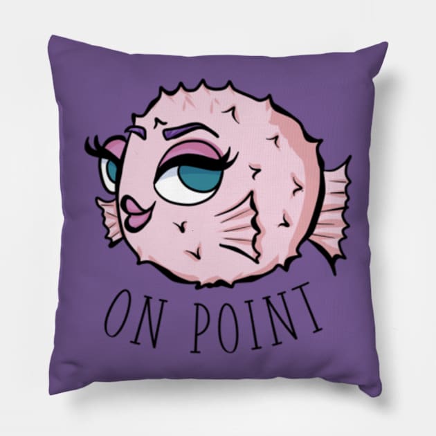 On Point Pillow by katidoodlesmuch