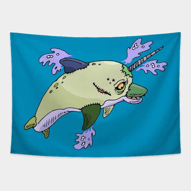 Undead Dolphin Tapestry by GOATSgear