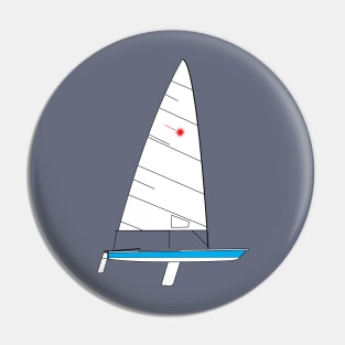 Laser Sailboat Pin