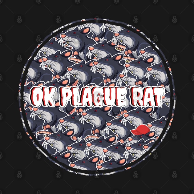 OK Plague Rat One Red Hat Crowd Design Circle by aaallsmiles