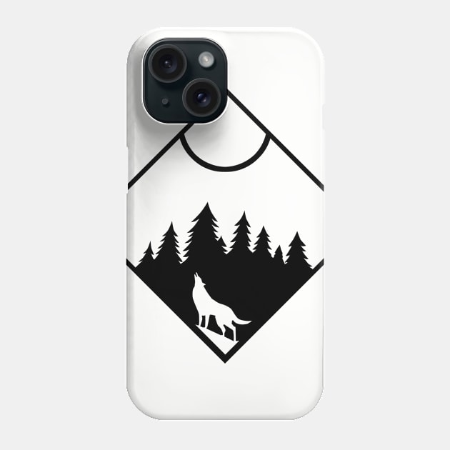 Wolf Diamond Phone Case by ArtbyCorey