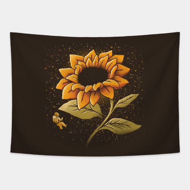 Sunflower astronaut tapestry hot sale