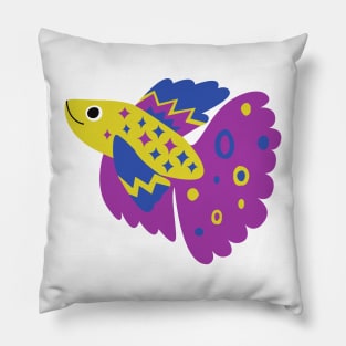 Cartoon Betta Fish Pillow