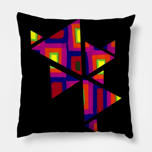 Triangle pattern Pillow by ElevateElegance