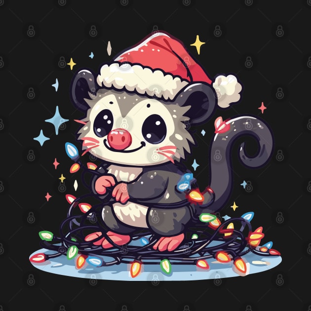 Cute Christmas Possum by Heartsake