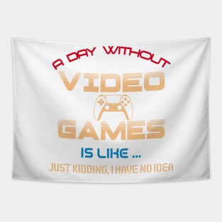 A day without video games Tapestry