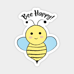 Cute Bee Happy Magnet