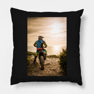 Enduro bike rider Pillow