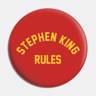 Horror Writer Rules Pin