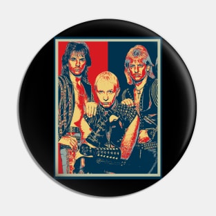 Metal Gods Elegance Judas Vintage Heavy Metal Couture Collection Pin