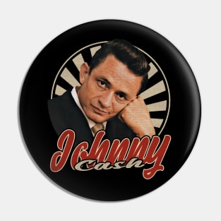 Vintage 80s Johnny Cash Pin