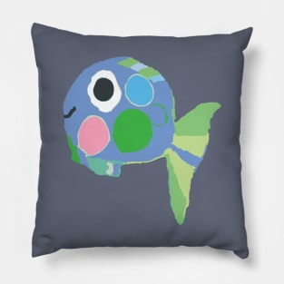 Blue Fish Pillow