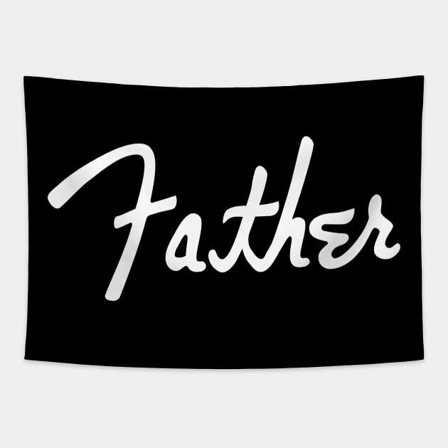 Guitar Father Logo Tapestry by SparkCheese