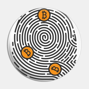 Bitcoin Fingerprint DNA Pin